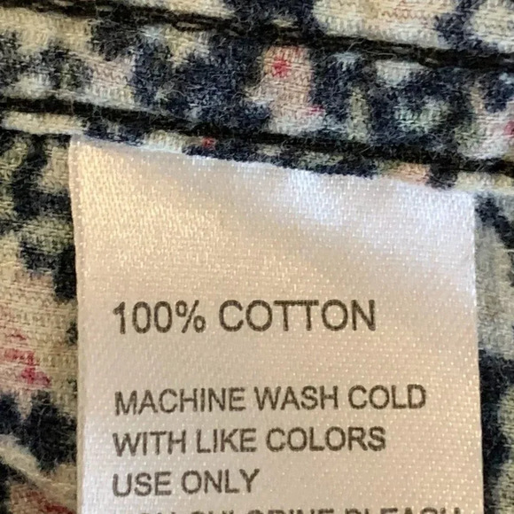 Birds of Paradise Trovata Women's Ditsy Floral Pattern Corduroy‎ Shirt Size XS - Picture 11 of 14